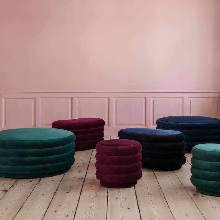 Пуф Sangry Бордовый