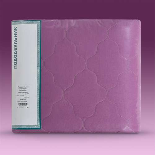 Пододеяльник 'Рейнбоу' стеганый на молнии Зима-лето, 240х217, поплин, 100% хлопок, пл. 118 гр./кв. м. 'Фуксия'