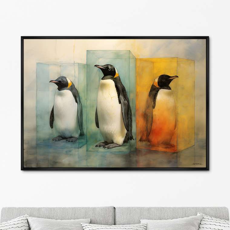 Репродукция картины Cocktail Penguins, 2024г.