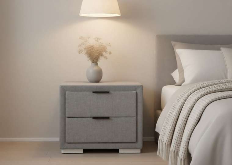 Тумба прикроватная Levanter серого цвета