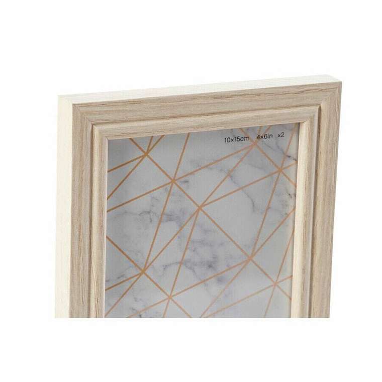 Фоторамки Настенные фоторамки DKD Home Decor 32,5 x 1,5 x 45 cm Стеклянный Натуральный Зеленый Деревянный MDF Скандинавский
