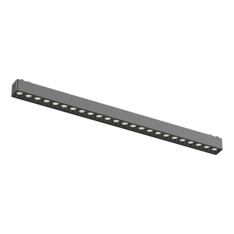 Магнитный трековый светильник Черный LED 1*24W 3000K 1 640Lm Ra&gt;90 36° IP20 L445xW26xH24 48V SKYFLAT