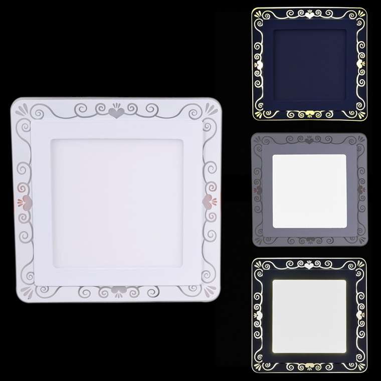 Встраиваемый светильник 65012-9.0-001RD LED12+4W WT (стекло, цвет белый)