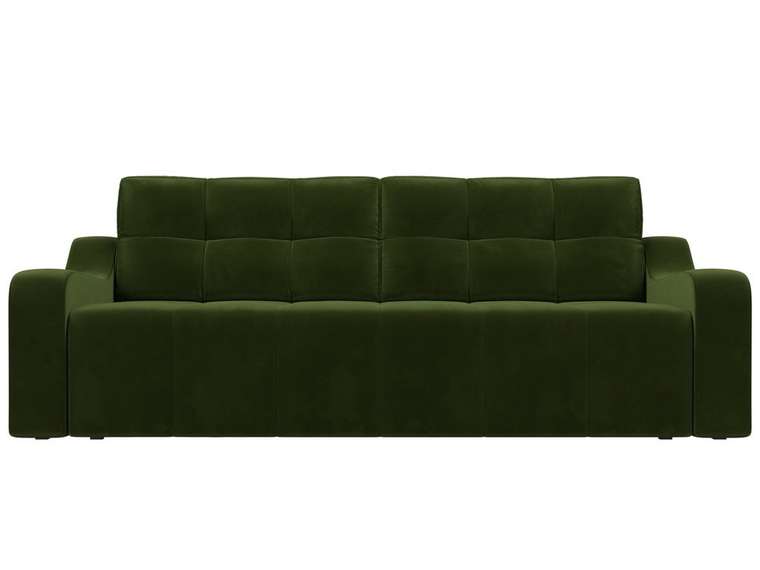 Прямой диван-кровать Итон зеленого цвета
