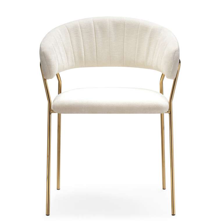 Обеденный стул Kamelia белого цвета