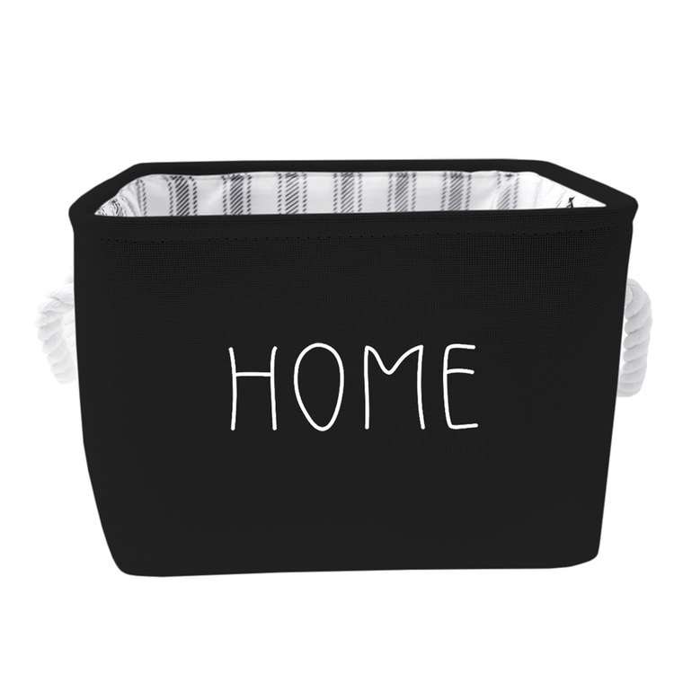 Корзина для хранения Home 23 черного цвета 