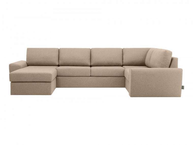 Угловой диван-кровать Petergof коричневого цвета 