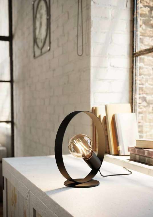 Настольная лампа Frijolas 43615 (металл, цвет черный)