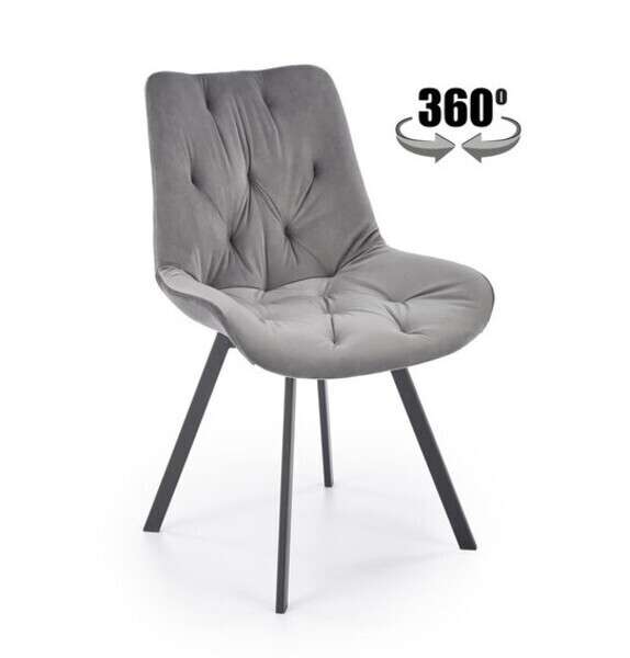 Стул вращающийся K519 серого цвета