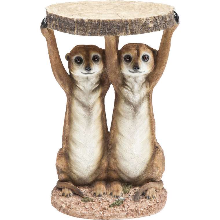 Столик приставной Meerkat Sisters с круглой столеницей