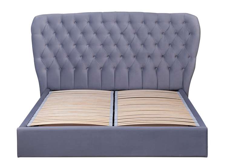 Кровать Arnett 180х200 серого цвета с подъемным механизмом