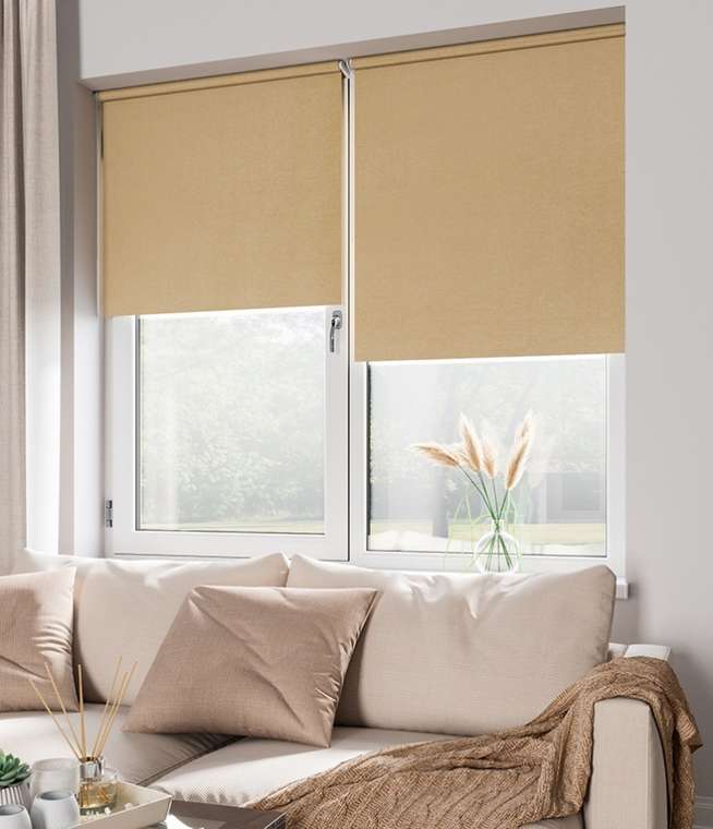 Мини Ролета Блэкаут 47х175 латте