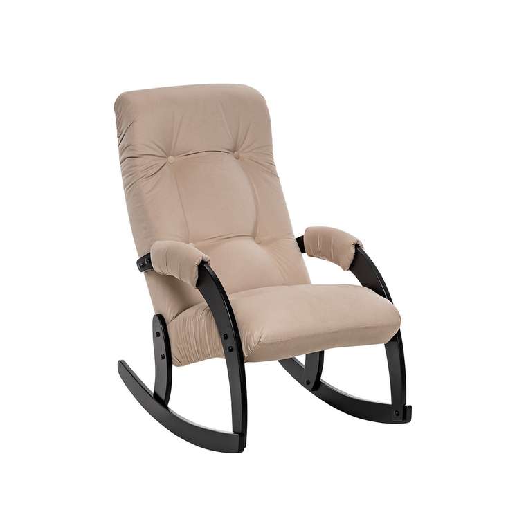 Кресло-качалка Модель 67 бежевого цвета