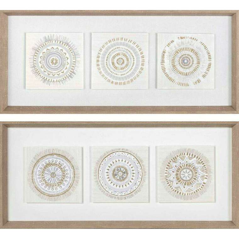 Картина 61 x 3,8 x 26 cm 63,5 x 4 x 28,6 cm круги Скандинавский (2 штук)