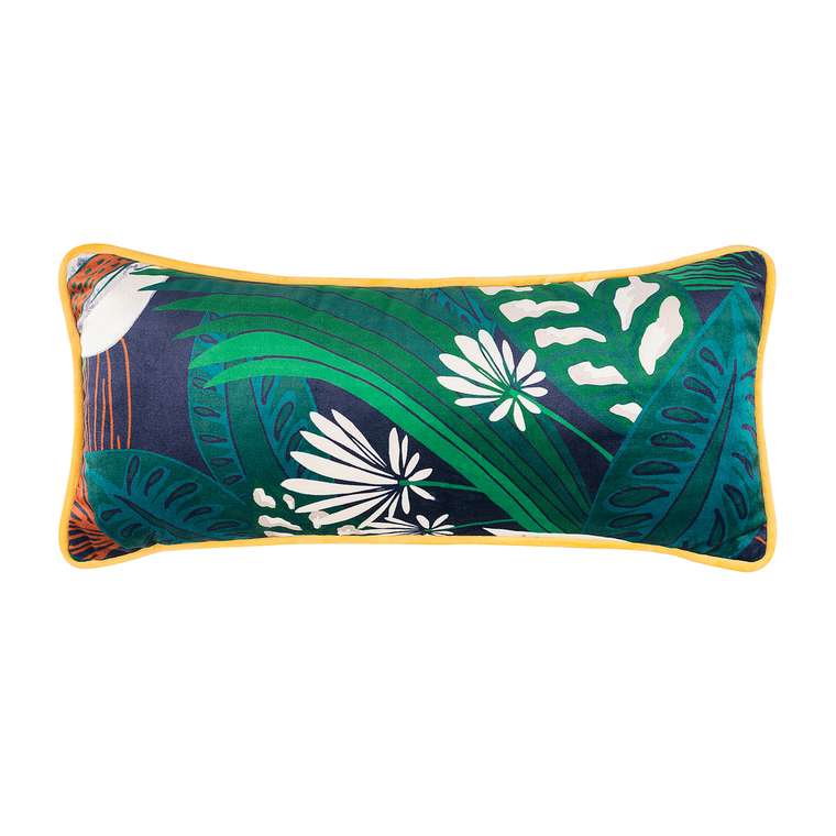 Декоративная подушка Shangri La 45х20 зеленого цвета