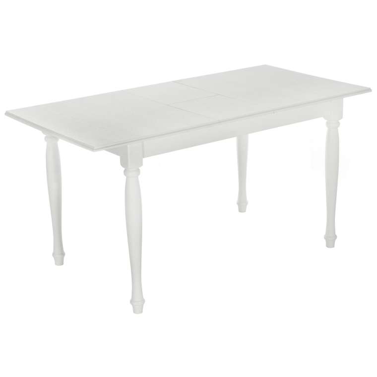 Обеденный раскладной стол Manchester белого цвета
