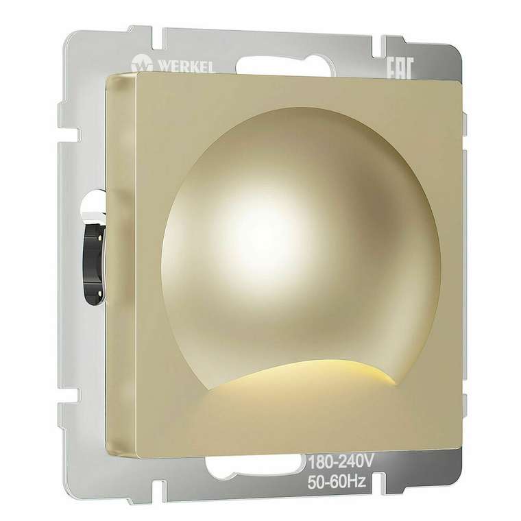 Встраиваемая LED подсветка Moon шампань W1154411 Встраиваемые механизмы шампань
