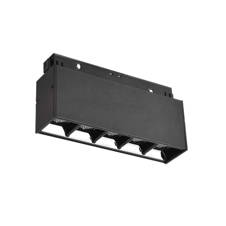 Трековый светодиодный светильник магнитный Wolta WMLS-10W/06B 10Вт 4000К 48В IP40 черный