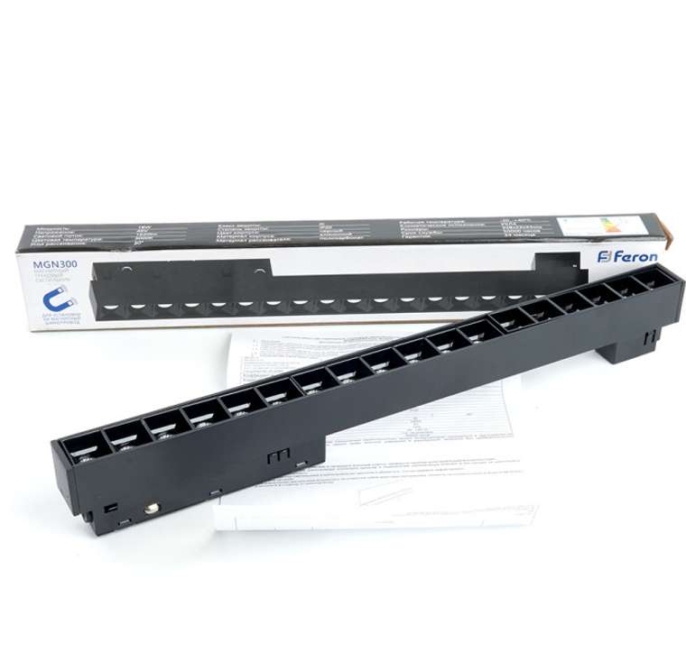 Трековый светодиодный светильник Feron MGN300 41935 низковольтный 18W 48V