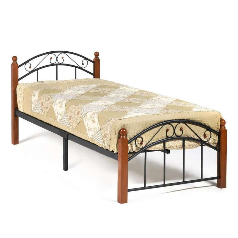 Кровать Single 90х200 черно-коричневого цвета 