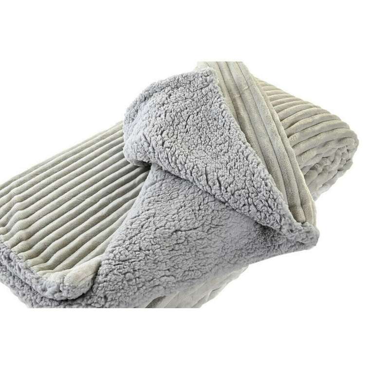 Покрывало DKD Home Decor Бежевый Темно-серый гора 150 x 200 x 2 см