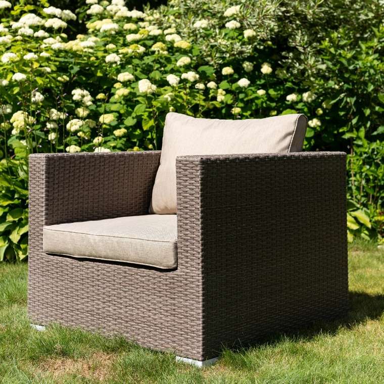Садовое кресло Annecy табачно-коричневого цвета