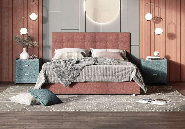 Кровать Tivoli 160х200 серо-бежевого цвета без основания и подъемного механизма
