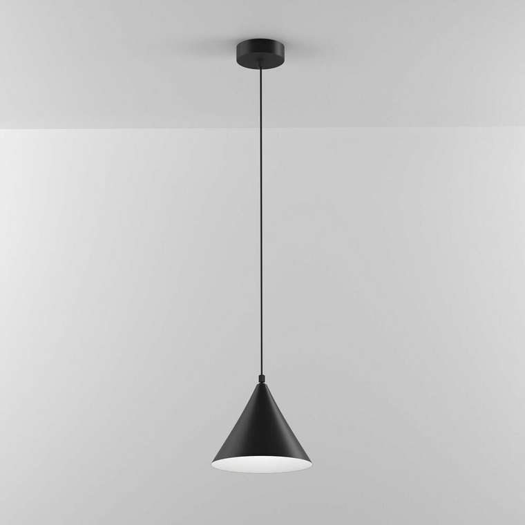Садово-парковый светильник Bevel черного цвета