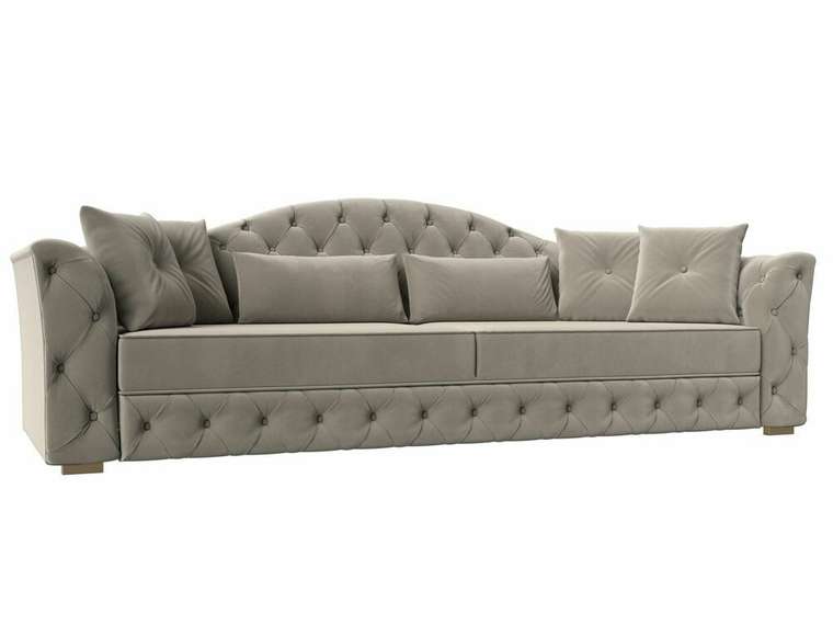 Прямой диван-кровать Артис бежевого цвета