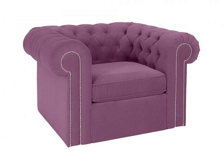 Кресло Chesterfield пурпурного цвета