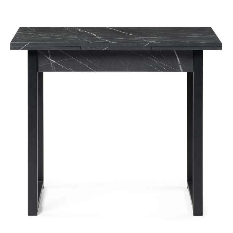Раздвижной обеденный стол Форли 70х90 черного цвета
