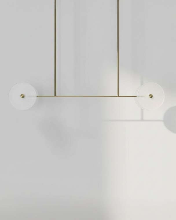 Золотой линейный светильник “Милфорд”