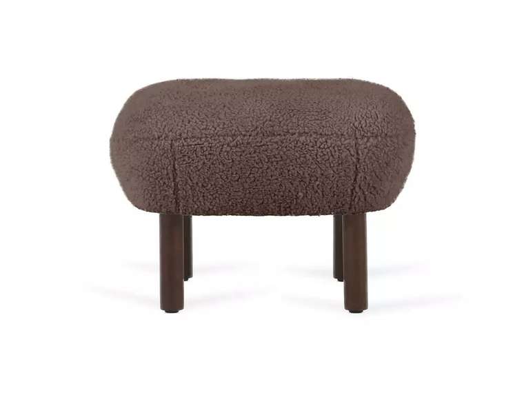 Пуф Lounge Wood коричневого цвета