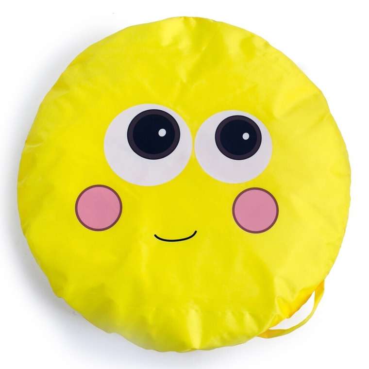 Подушка-сидушка Эмоциональный интеллект желтого цвета