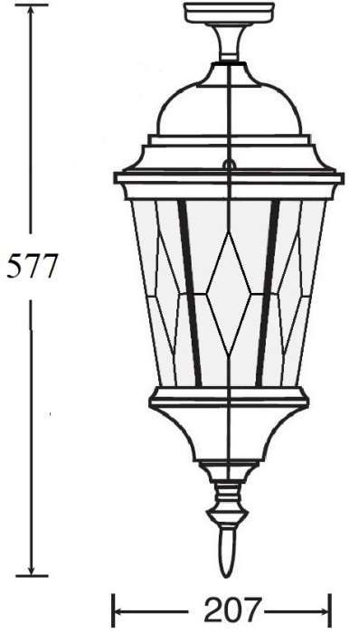 Потолочный светильник уличный IP44 Oasis Light ASTORIA 2M 91405MA cover Gw ромб