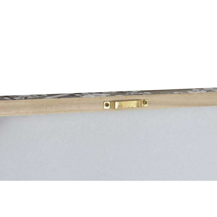 Картина Белый Чёрный Позолоченный Париж Loft 60 x 2,5 x 80 cm (2 штук)