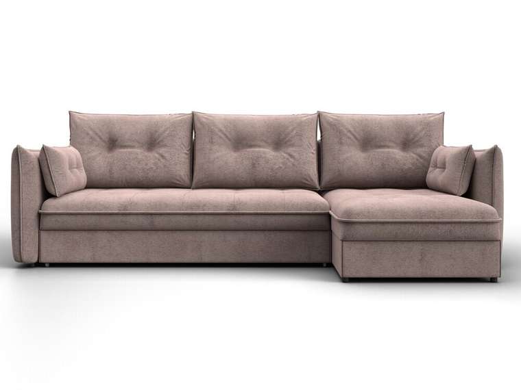 Угловой диван-кровать Лига-100 бежевого цвета