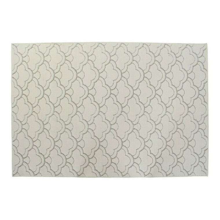 Ковер из полиэстера 160x230 белого цвета