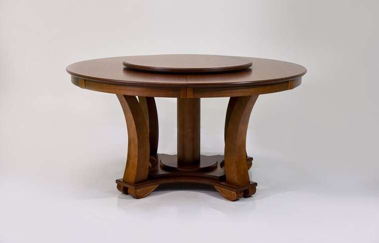 Обеденный стол Раунд коричневого цвета