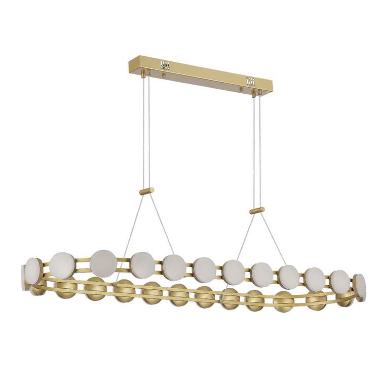 Светильник подвесной ST-Luce золотистый/белый LED 1*50W 4000K MONRO