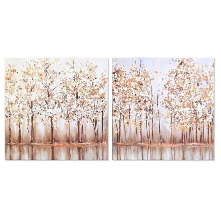 Полотно Деревья традиционный 90 x 2 x 90 cm (2 штук)