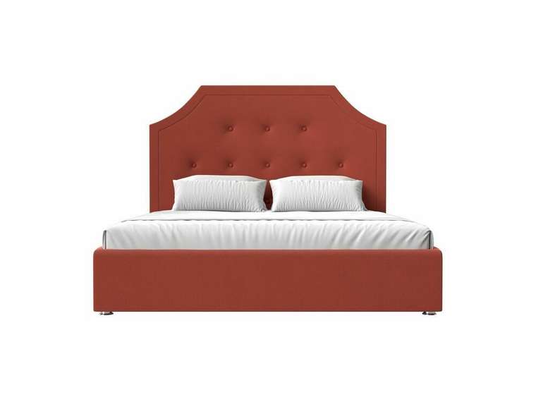 Кровать Кантри 160х200 кораллового цвета с подъемным механизмом