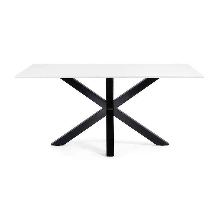 Обеденный стол Arya 160 черно-белого цвета