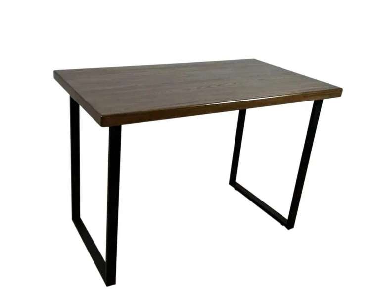 Стол обеденный Loft 120х70 черно-коричневого цвета