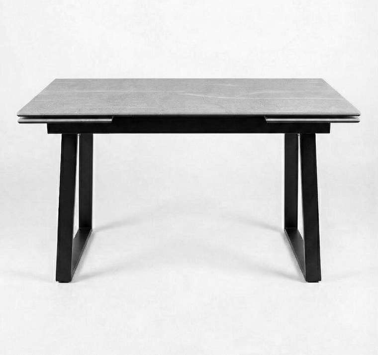 Раздвижной обеденный стол DikLine DZ160 черно-серого цвета