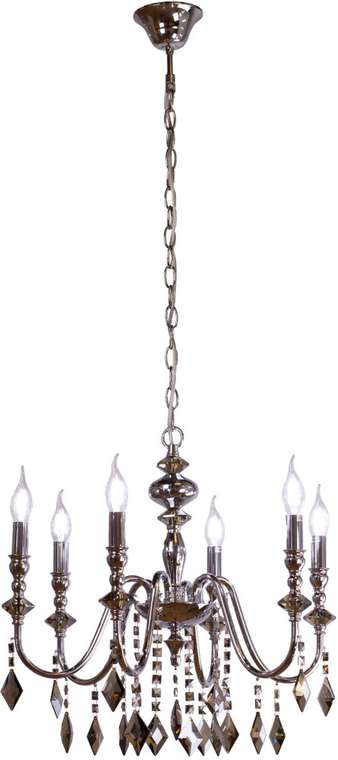 Подвесная люстра AM Group HUGO SP6 CH в виде свечи