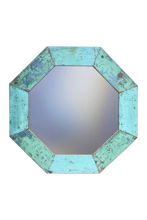 Зеркало восьмиугольное из фрагментов рыболовецкого судна