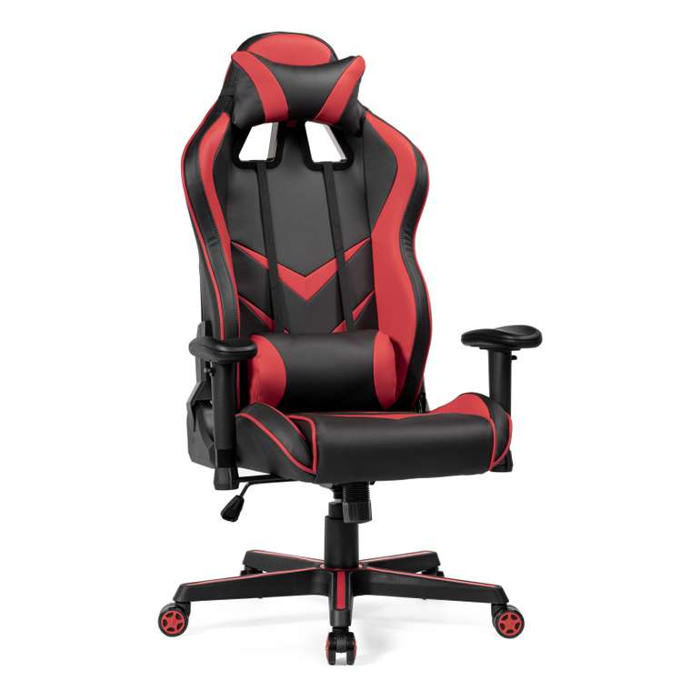 Офисное кресло Racer черно-красного цвета