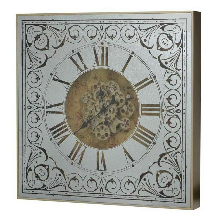 Часы настенные серебряного цвета