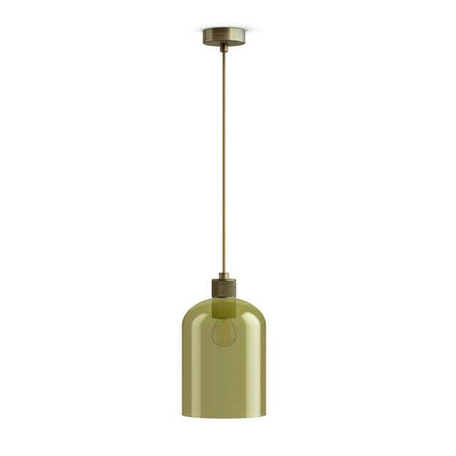 Подвесной светильник Capsule с плафоном цвета бутылочного стекла